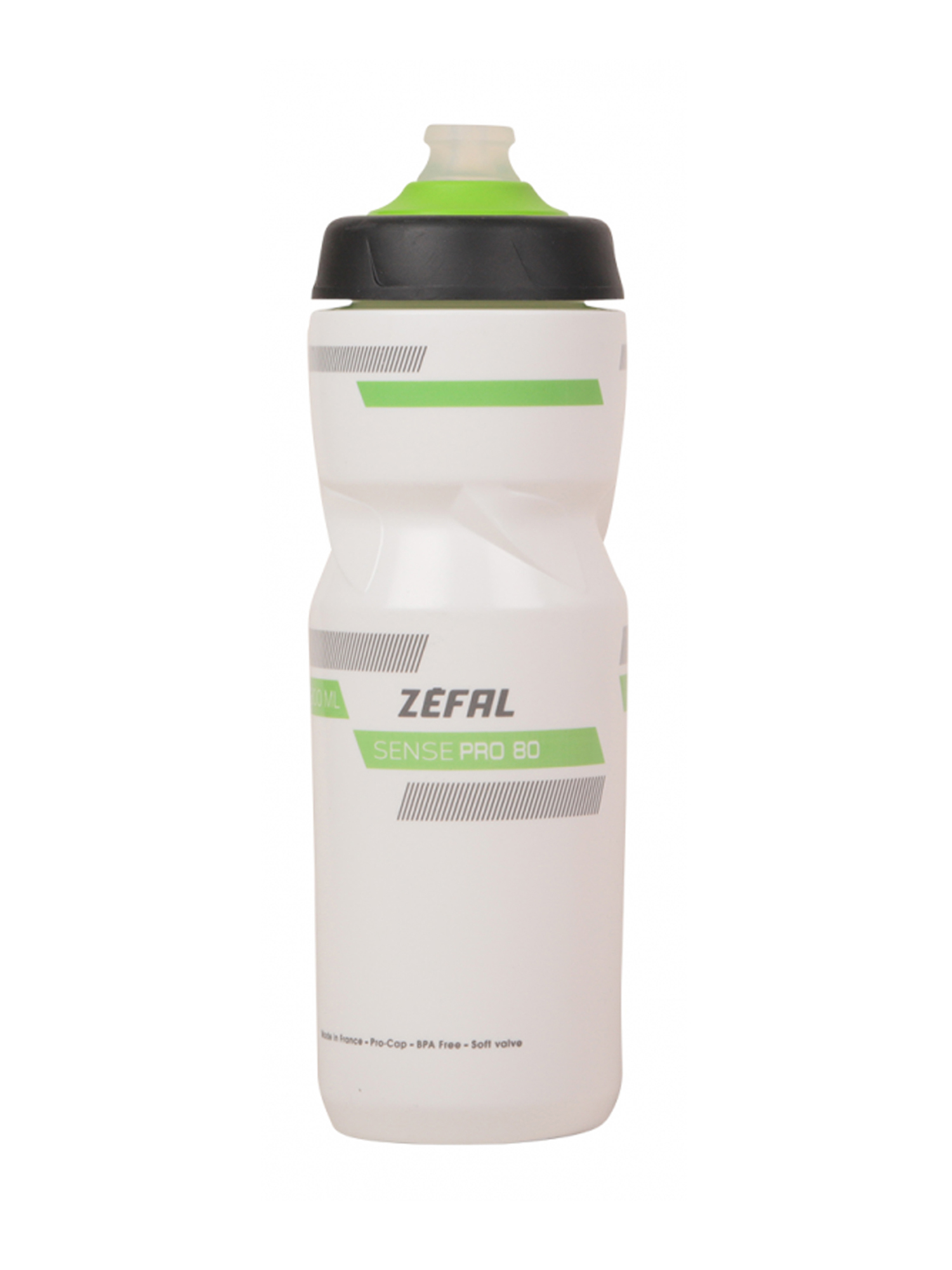 Фляга Zefal Sense Pro 80 Bottle White/Green/Black