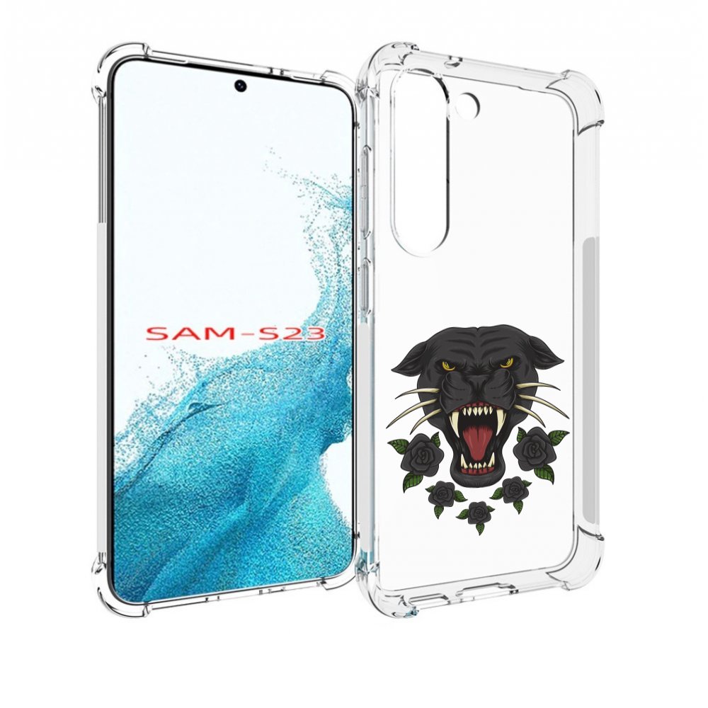 

Чехол MyPads Пантера для Samsung Galaxy S23, Прозрачный, Tocco
