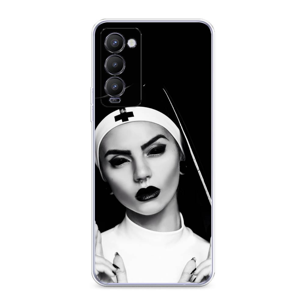 

Чехол Awog на Tecno Camon 18/18T "Черная монашка", Разноцветный, 300950-9