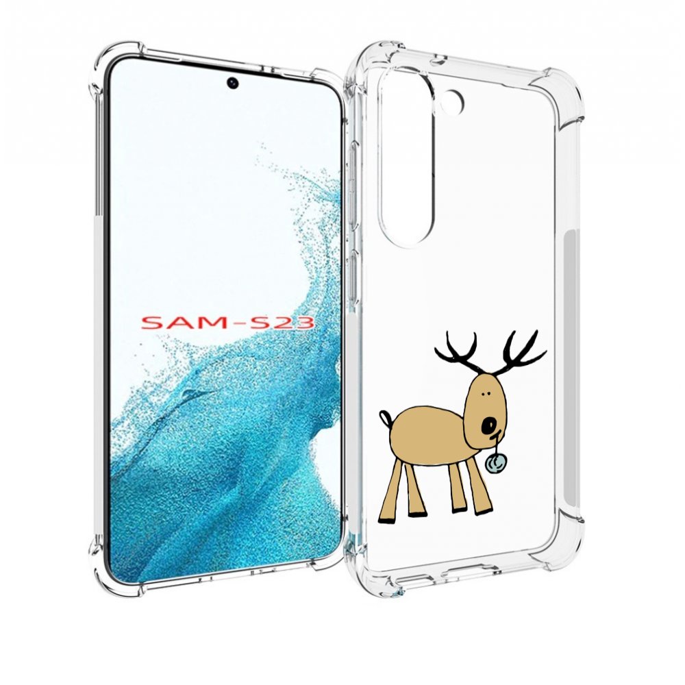 

Чехол MyPads Олень с шариком для Samsung Galaxy S23, Прозрачный, Tocco