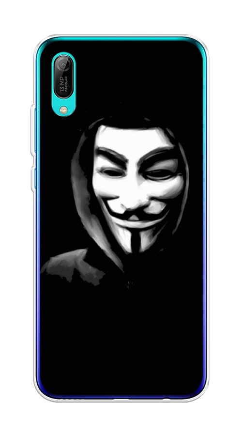 

Чехол Awog на Huawei Y6 Pro (Prime) 2019 "Анонимус", Черный;серый;белый, 68150-5