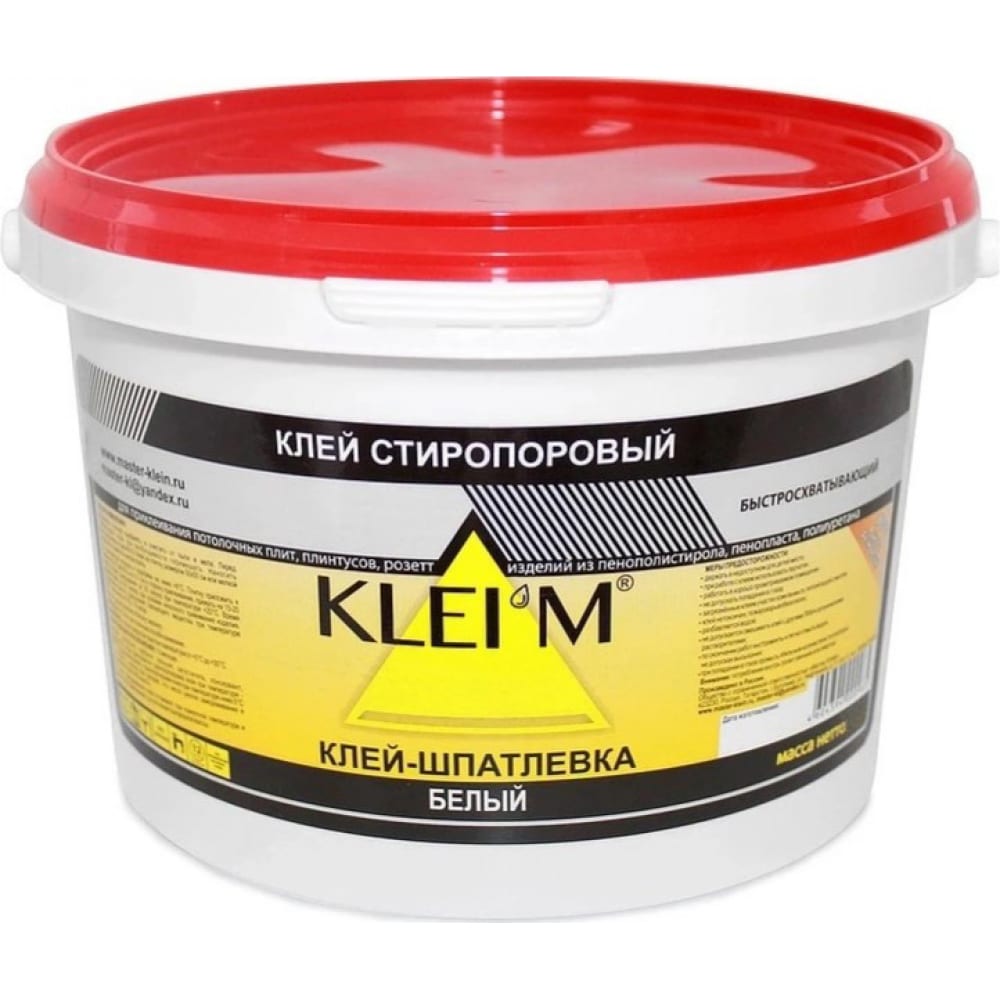 Master Klein Клей-шпатлевка Kleim стиропоровый 1,0л 11603255 стиропоровый клей ecolux