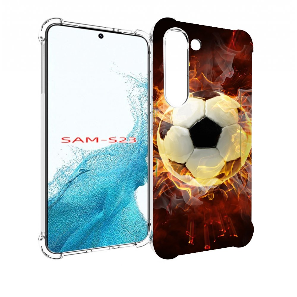 

Чехол MyPads Огненный-мяч для Samsung Galaxy S23, Прозрачный, Tocco