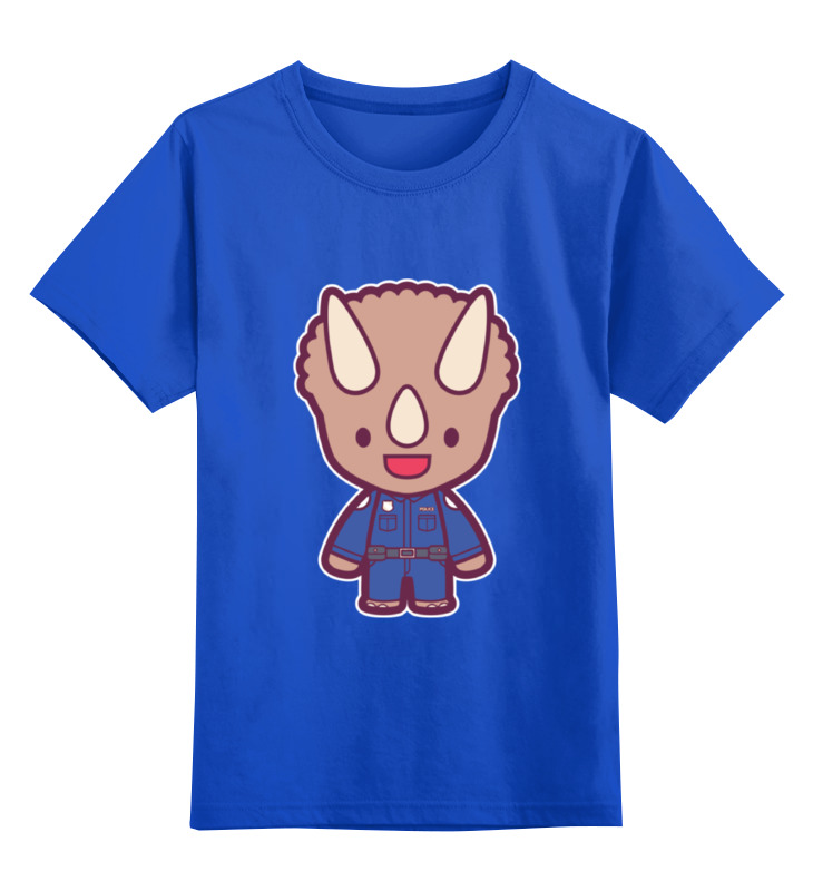 

Детская футболка Printio Dino cop kung fury цв.синий р.128, 0000000749825