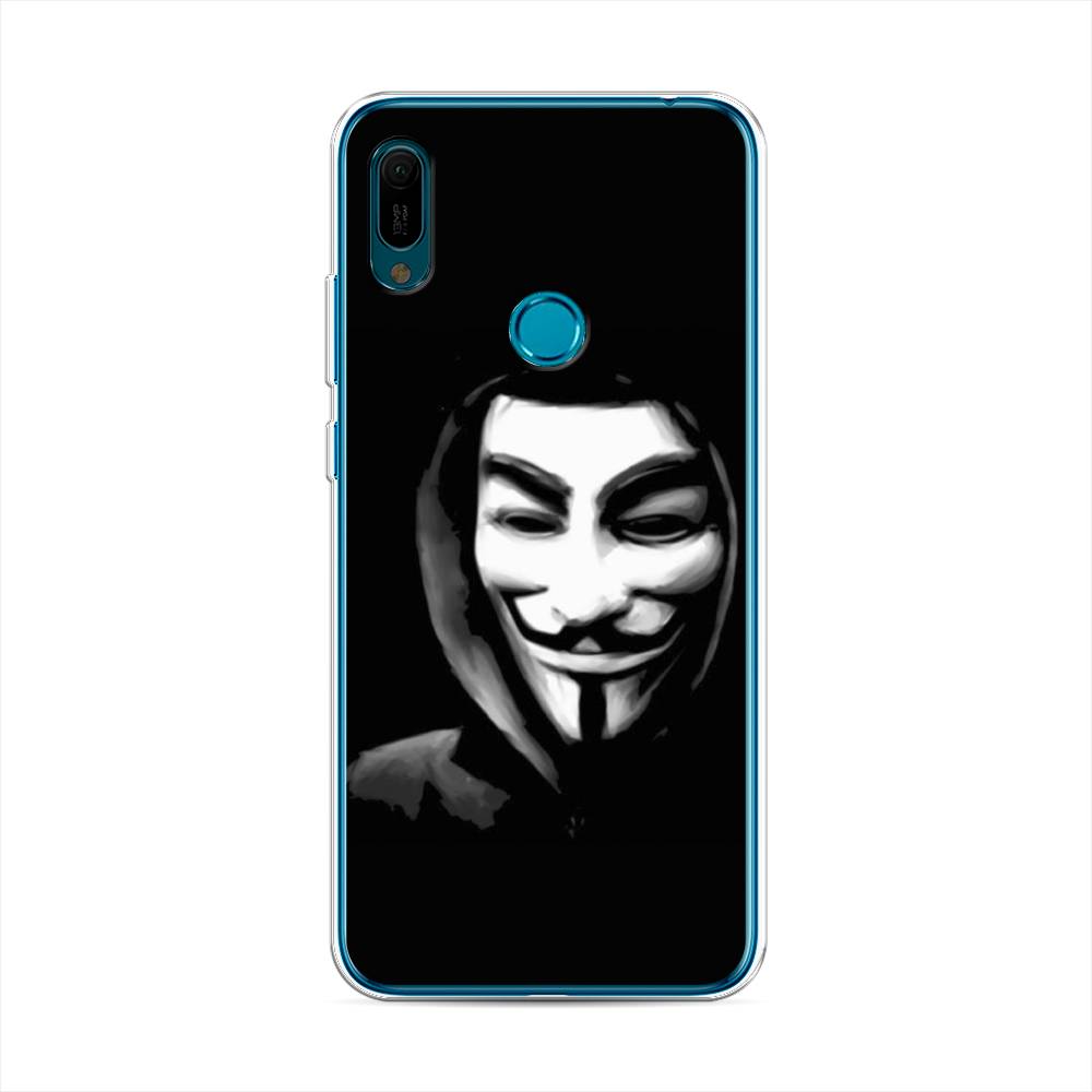 

Чехол Awog на Huawei Y6 2019 "Анонимус", Черный;серый;белый, 68650-5