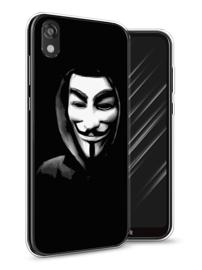 

Чехол Awog на Huawei Y5 2019 "Анонимус", Черный;серый;белый, 69050-5