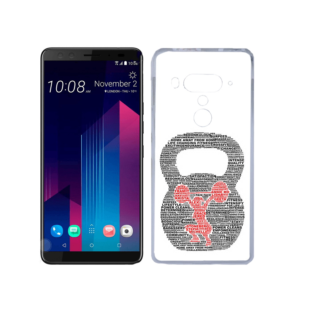 

Чехол MyPads Tocco для HTC U12+ бодибилдинг гиря из слов, Прозрачный, Tocco