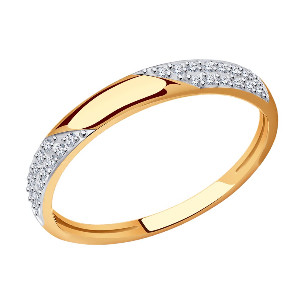 

Кольцо из золота р. 17 Diamant 51-110-01609-1, фианит, 51-110-01609-1