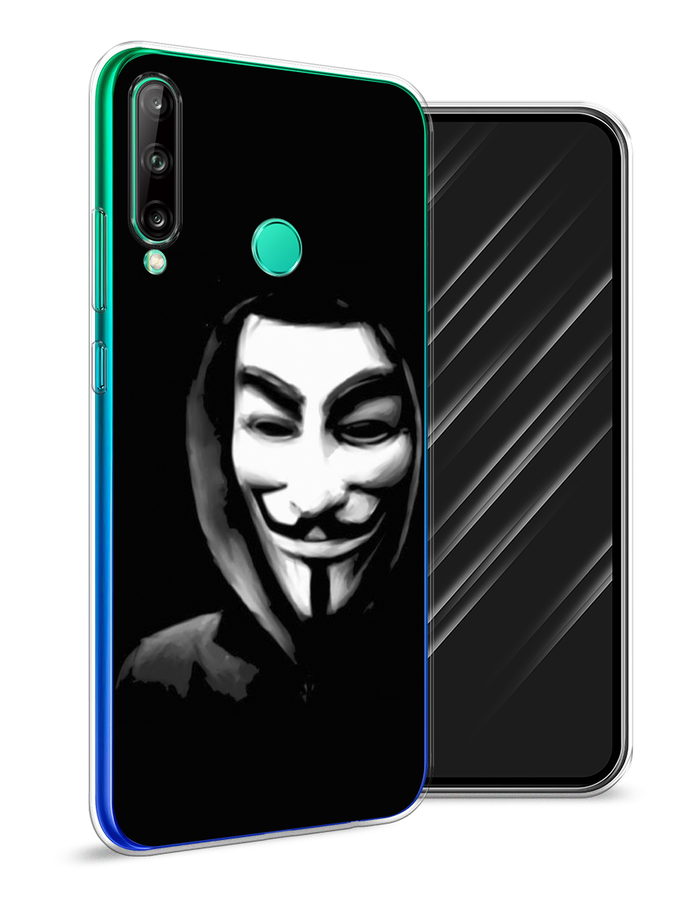 

Чехол Awog на Huawei P40 lite E "Анонимус", Черный;серый;белый, 612450-5