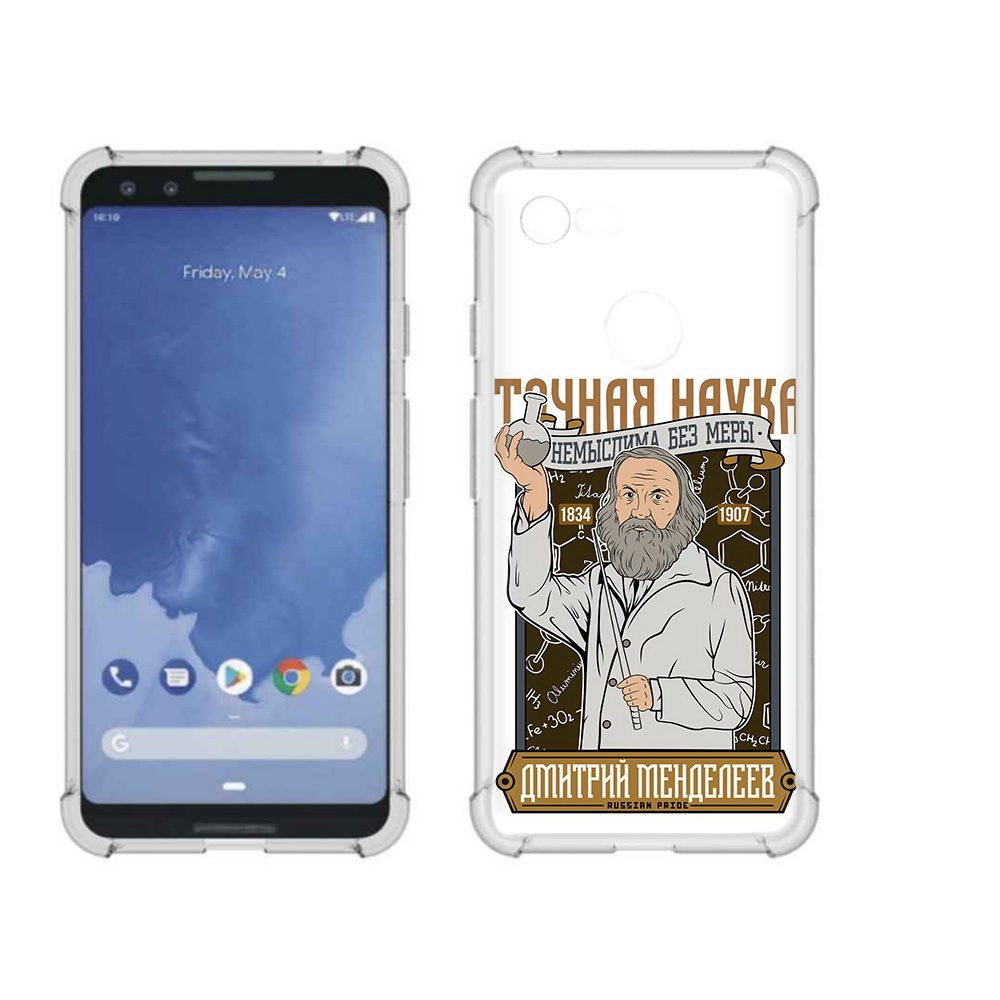 

Чехол MyPads Tocco для Google Pixel 3 Дмитрий Менделеев, Прозрачный, Tocco