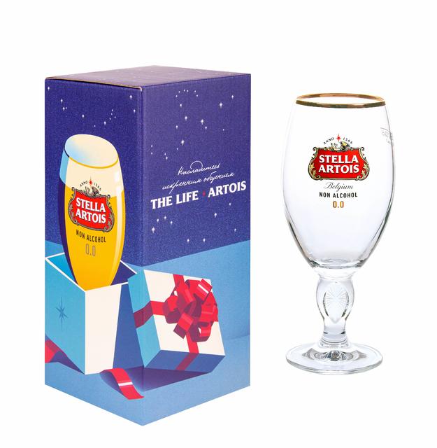 

Подарочный набор Stella Artois Non Alcohol 0.5, 1шт, бокал подарочный