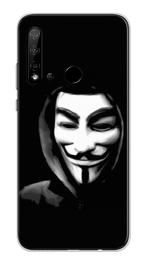 

Чехол Awog на Huawei Nova 5i "Анонимус", Черный;серый;белый, 69850-5