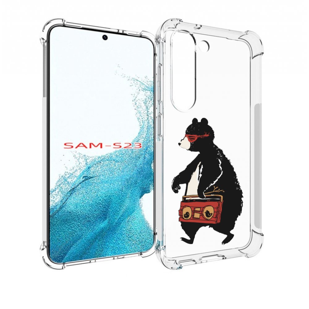 

Чехол MyPads Музыкальный медведь для Samsung Galaxy S23, Прозрачный, Tocco