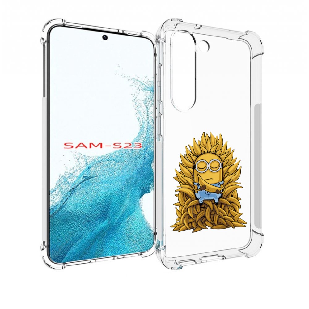 

Чехол MyPads Миньон с бананами для Samsung Galaxy S23, Прозрачный, Tocco