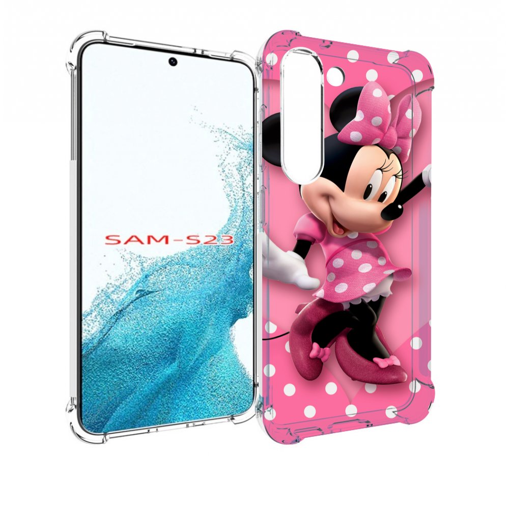 

Чехол MyPads Минни-Маус-в-сердце женский для Samsung Galaxy S23, Прозрачный, Tocco
