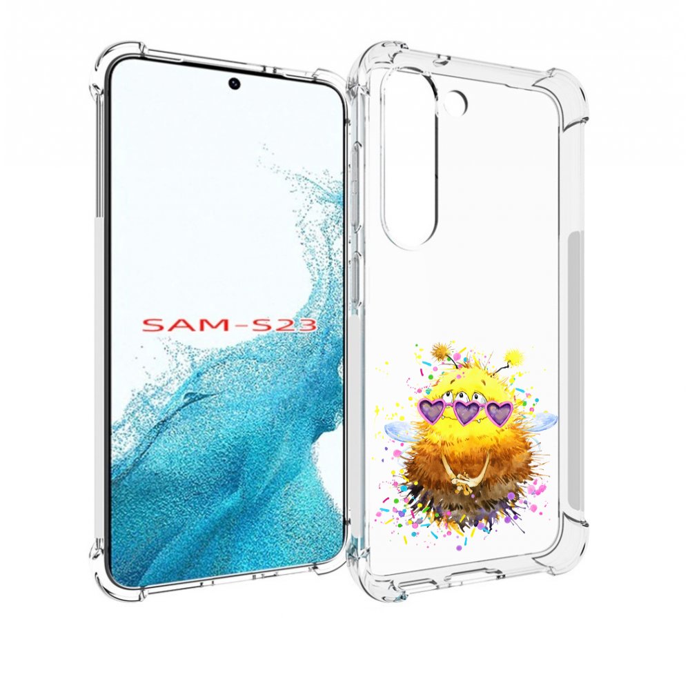 

Чехол MyPads Пушитый шмель для Samsung Galaxy S23, Прозрачный, Tocco
