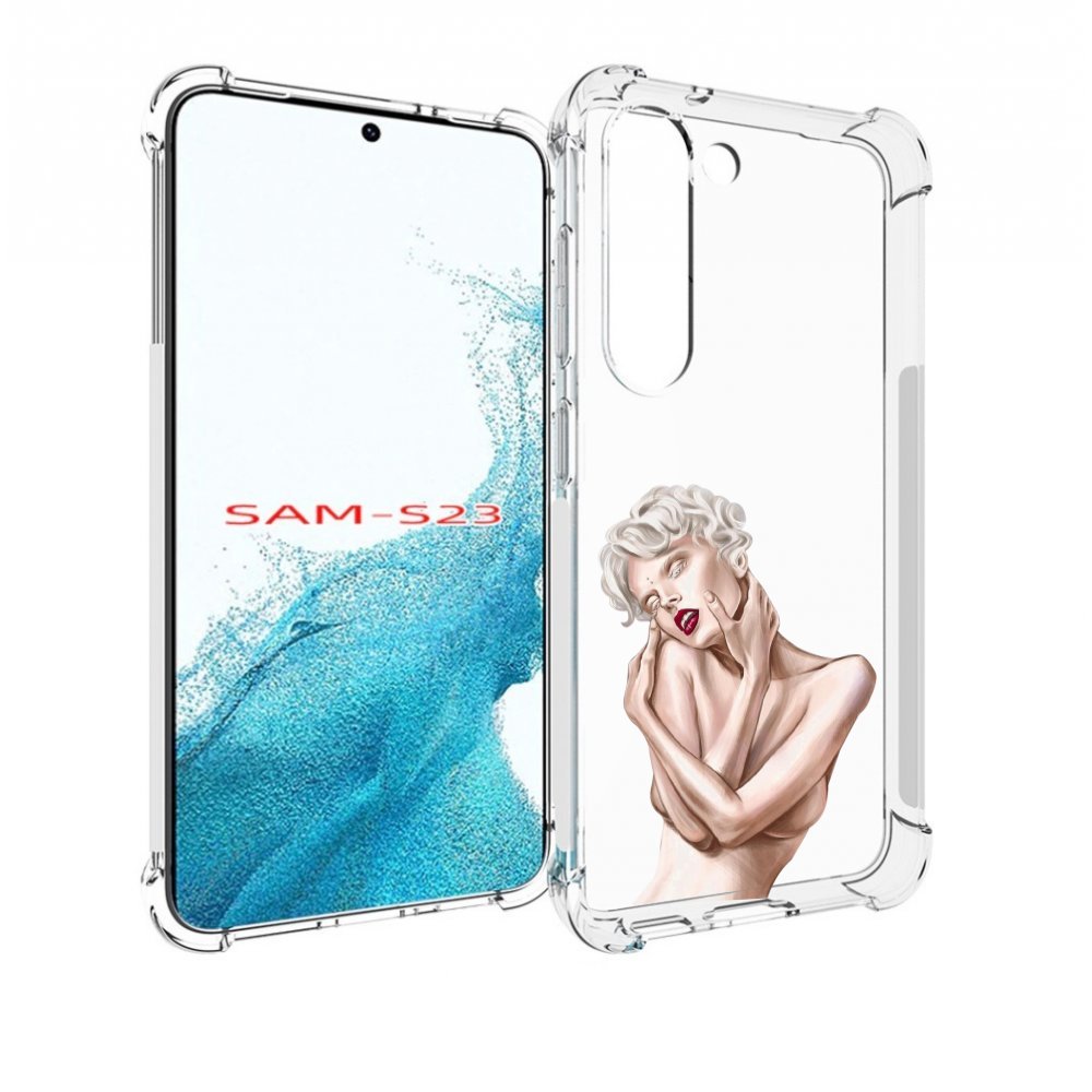 

Чехол MyPads Мигера женский для Samsung Galaxy S23, Прозрачный, Tocco