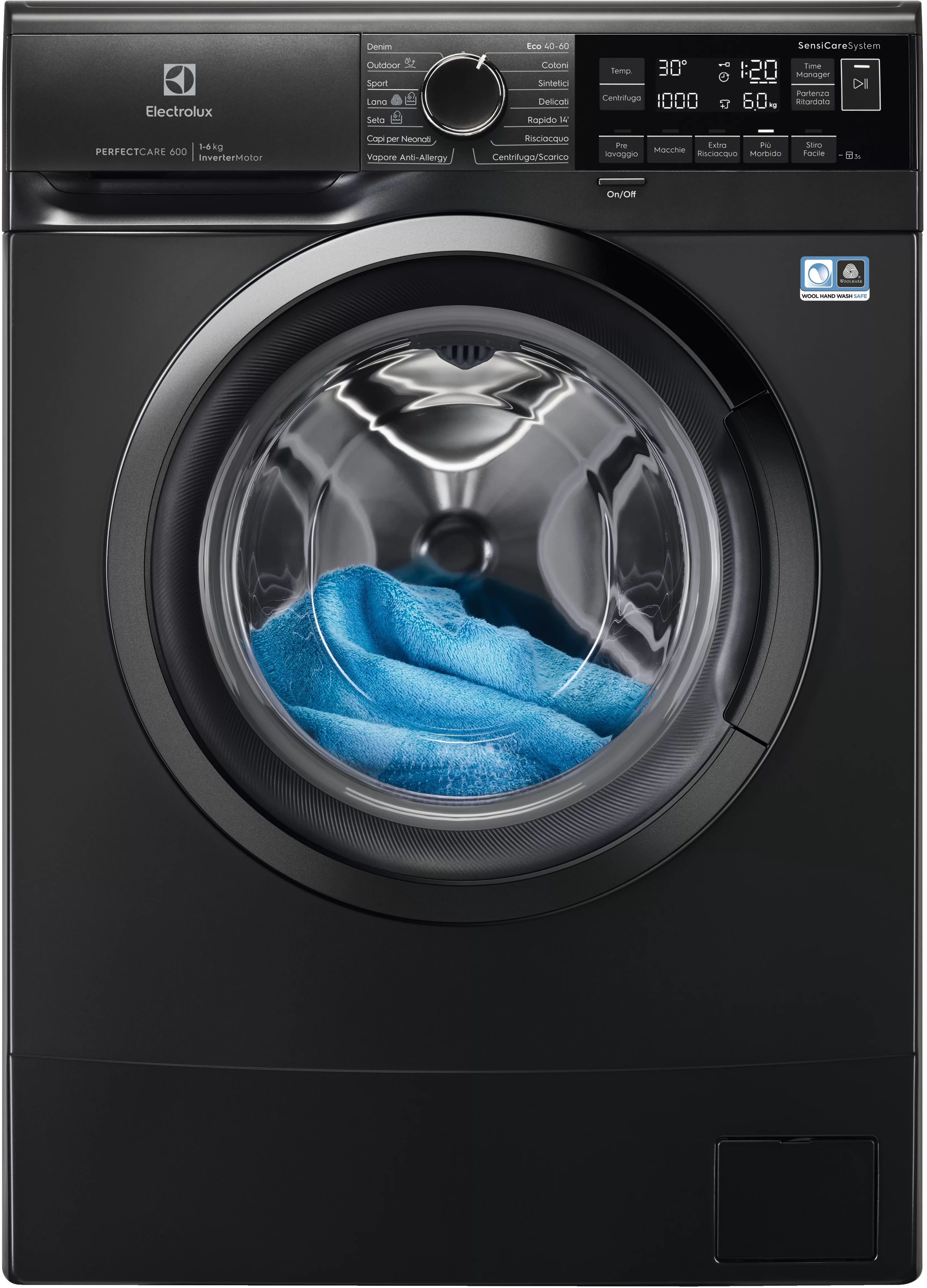 Стиральная машина Electrolux EW6SN406BXI черный, размер компактная