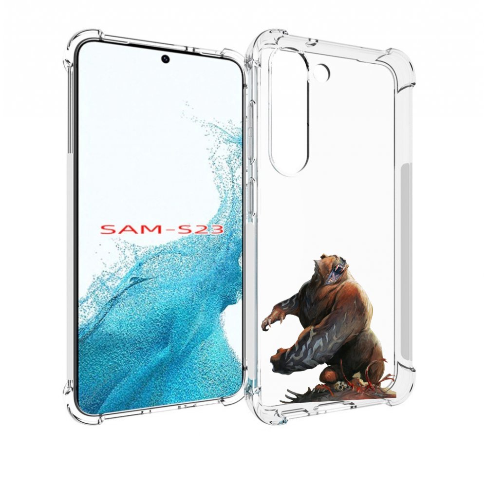 Чехол MyPads Медведь-жестокий для Samsung Galaxy S23