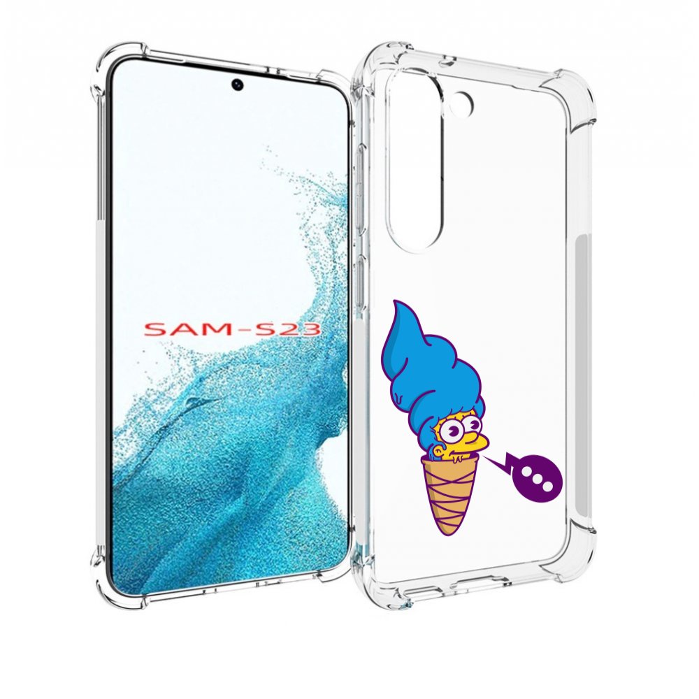 

Чехол MyPads Мардж-рожок для Samsung Galaxy S23, Прозрачный, Tocco