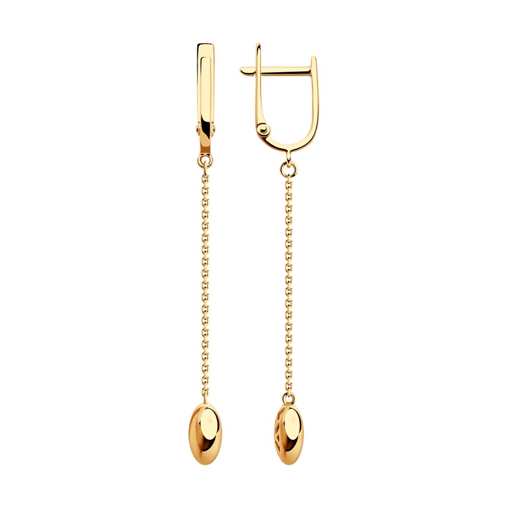 

Серьги подвески из красного золота SOKOLOV 029548, 029548