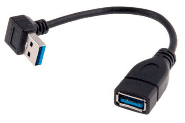 фото Кабель nobrand usb a-usb a, m-f 0,33м black