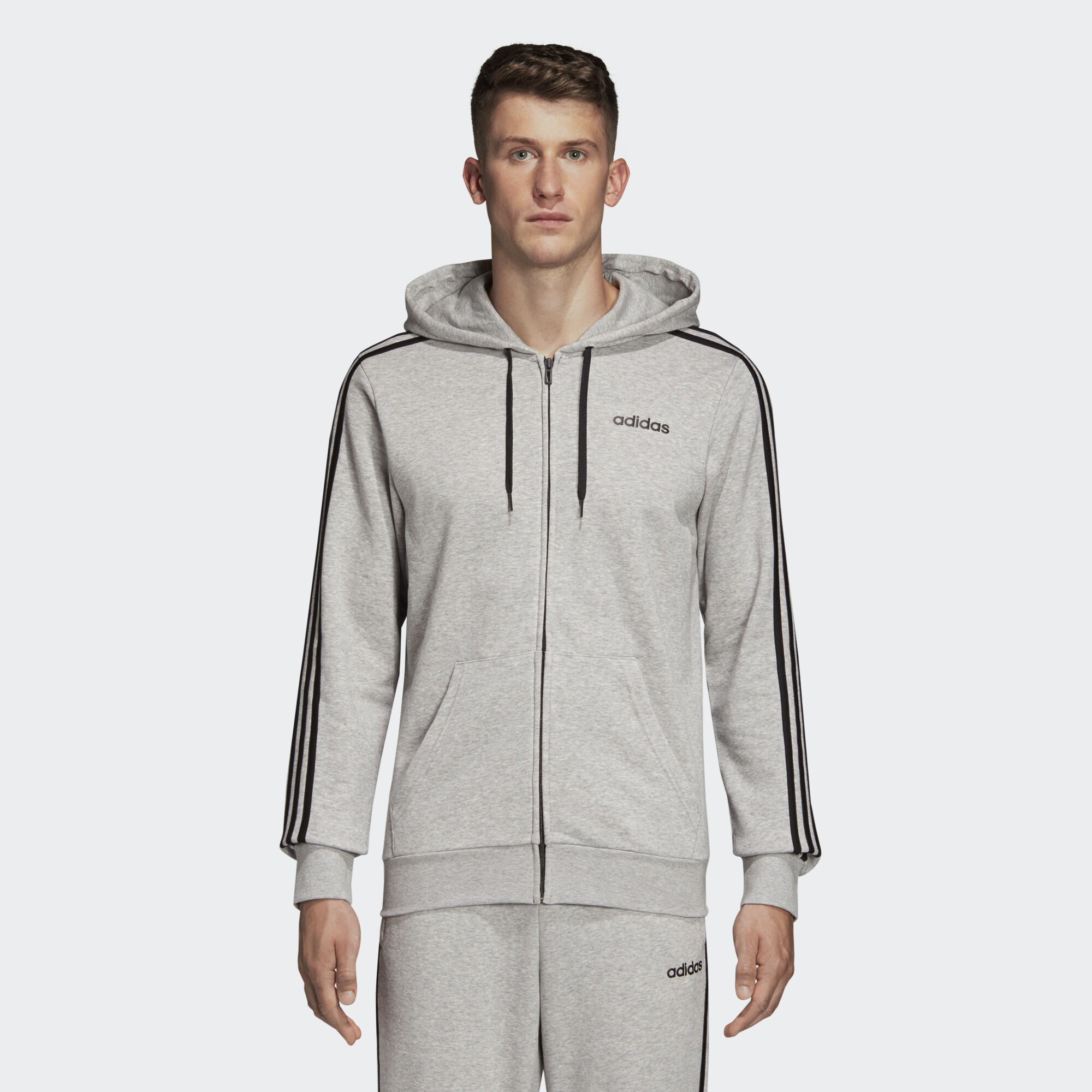 

Толстовка мужская Adidas DU0473 серая 2XL, DU0473
