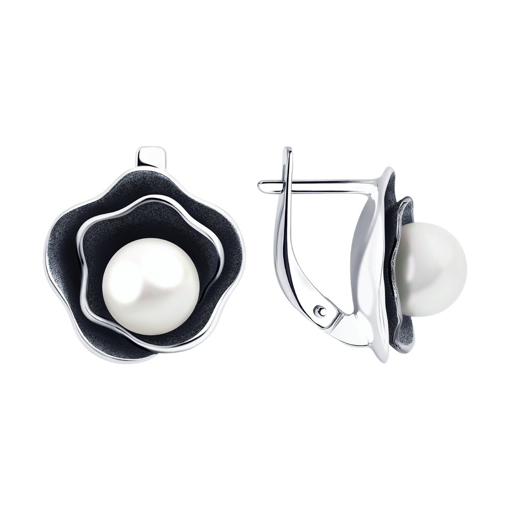 

Серьги из серебра с жемчугом SOKOLOV 95020058, 95020058