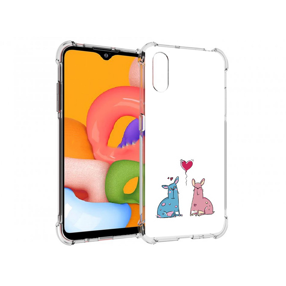 

Чехол MyPads Tocco для Samsung Galaxy A01 Лама любовь (PT144711.509.102), Прозрачный, Tocco