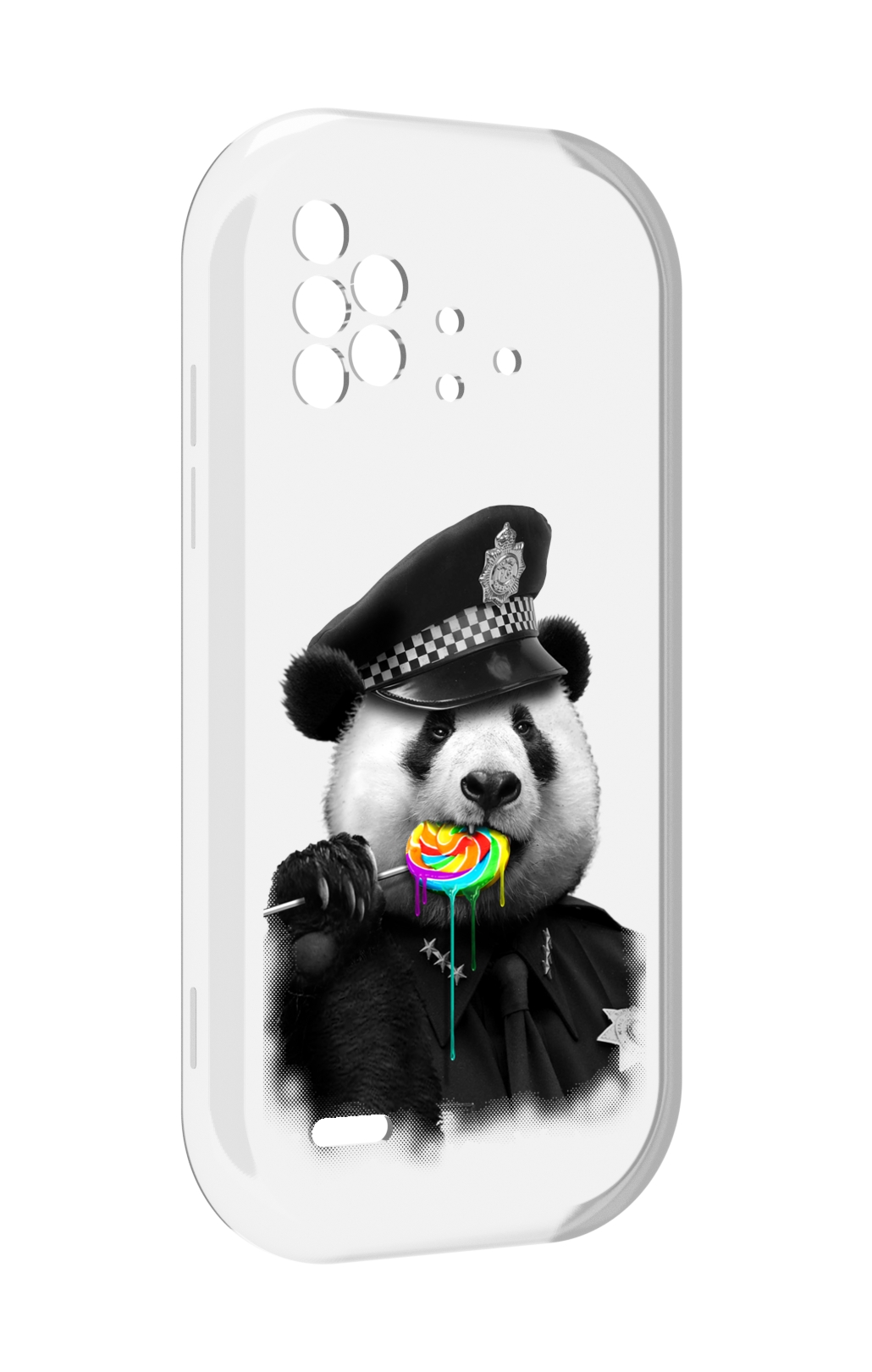 

Чехол MyPads Панда полиция для UMIDIGI Bison X10 / X10 Pro, Прозрачный, Tocco