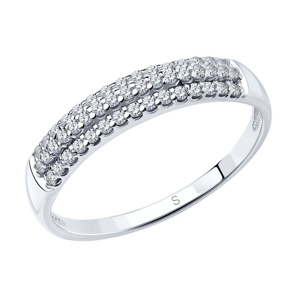 

Кольцо из серебра р. 22 SOKOLOV 94011535, фианит, 94011535