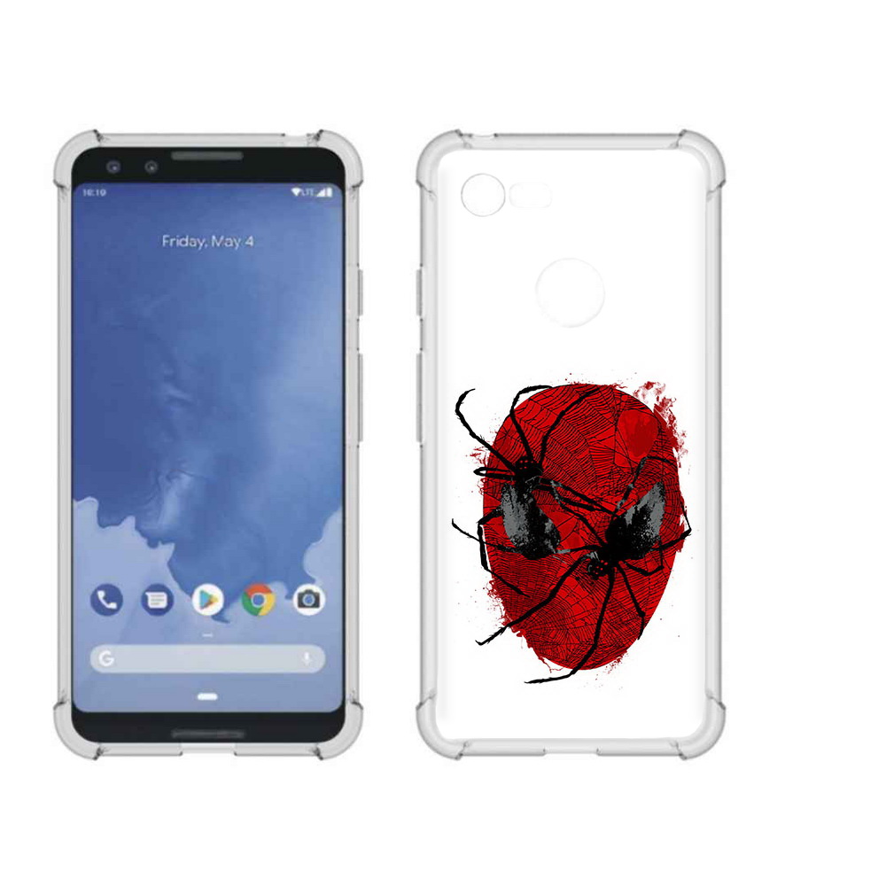 

Чехол MyPads Tocco для Google Pixel 3 человек паук, Прозрачный, Tocco