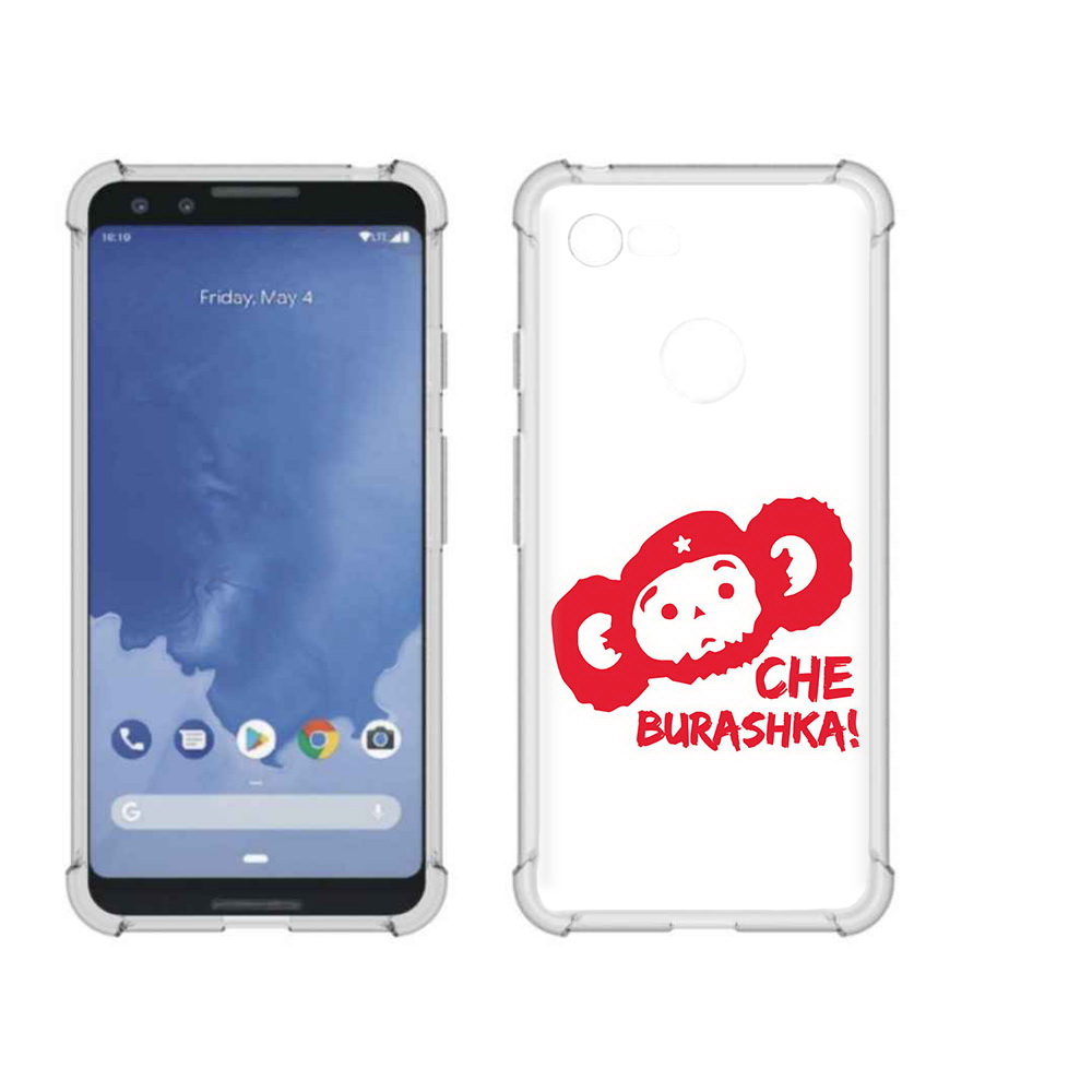 

Чехол MyPads Tocco для Google Pixel 3 чебурашка, Прозрачный, Tocco