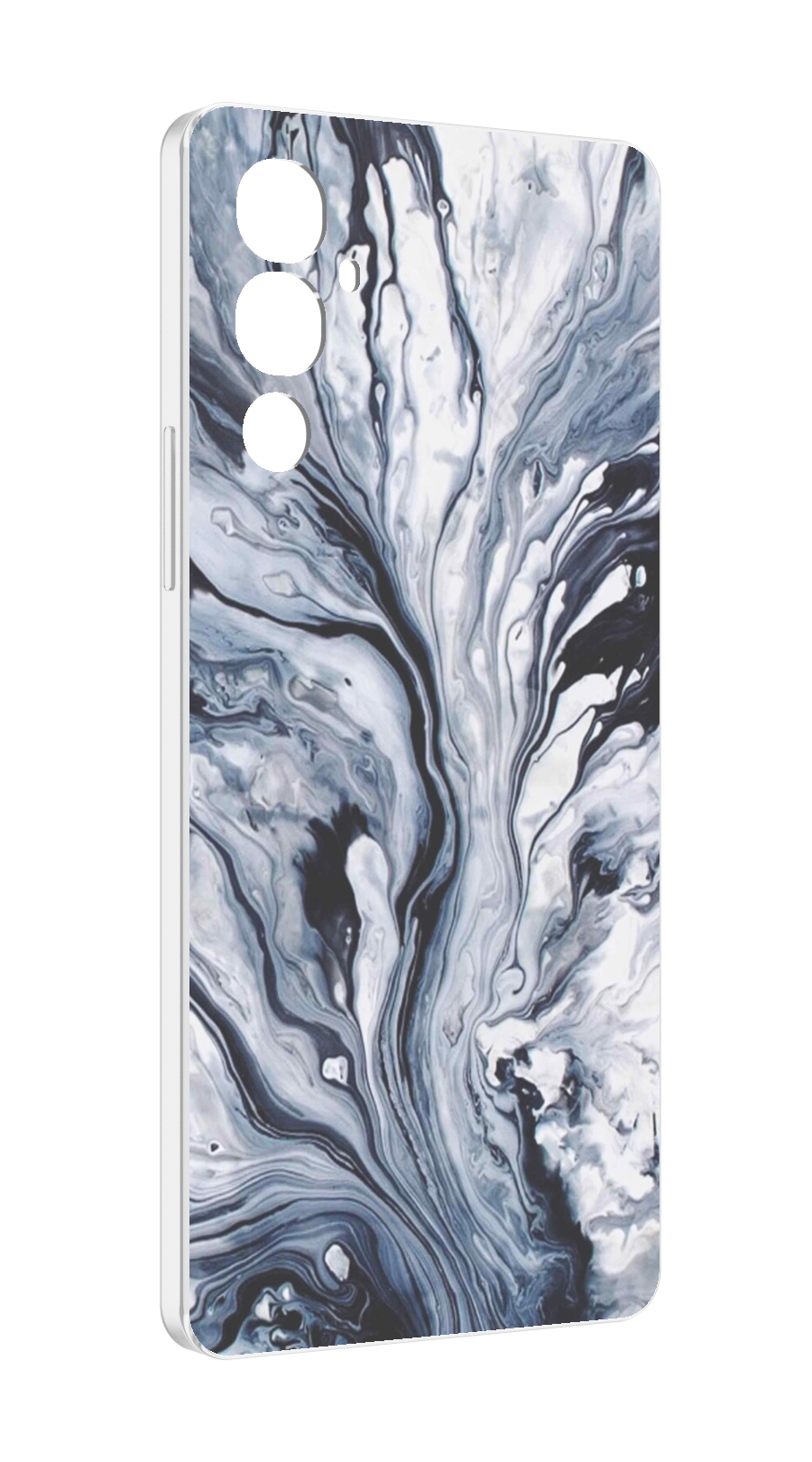 

Чехол MyPads серая краска для Tecno Pova 4, Прозрачный, Tocco