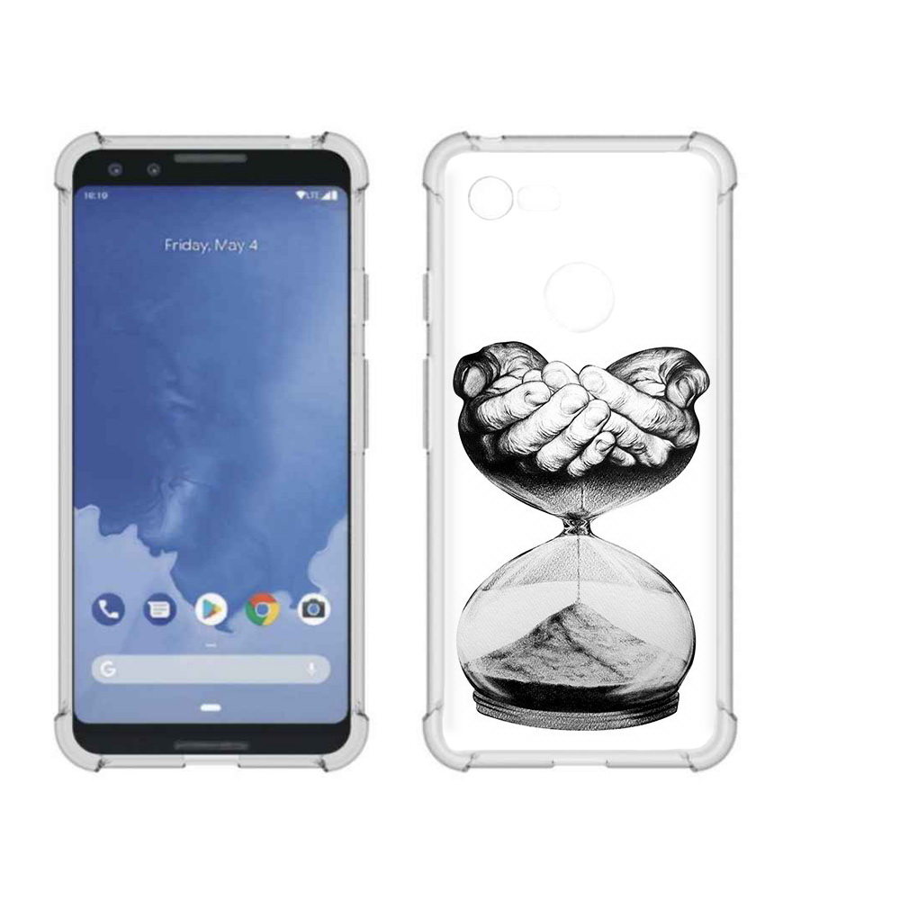 

Чехол MyPads Tocco для Google Pixel 3 часы жизни черно белый, Прозрачный, Tocco
