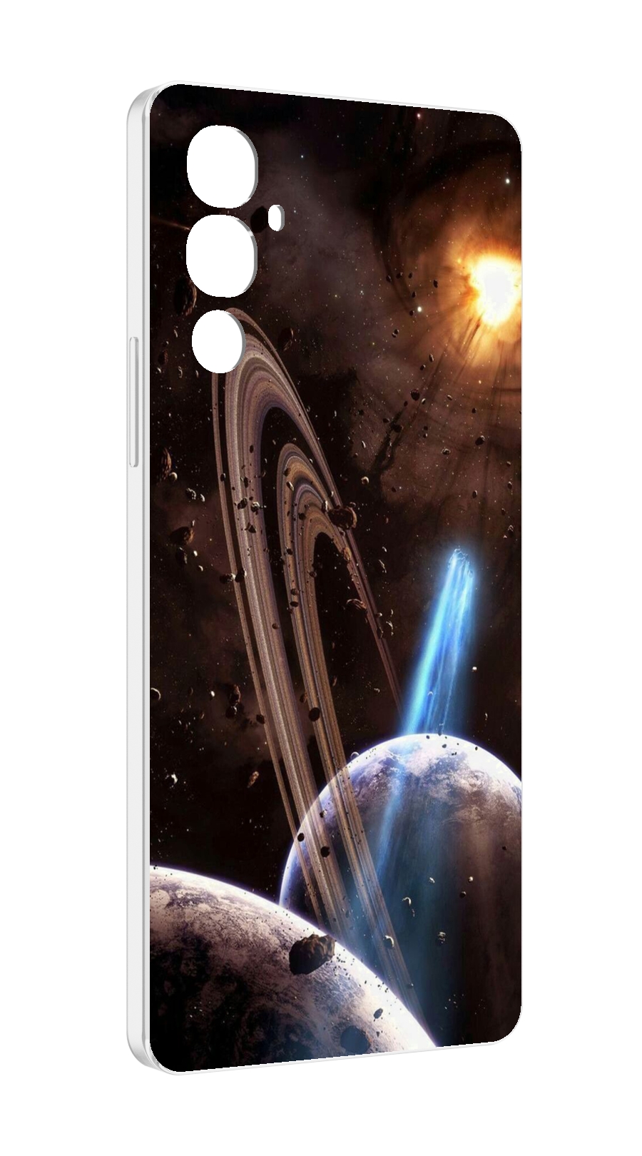 

Чехол MyPads сатурн в космосе для Tecno Pova 4, Прозрачный, Tocco