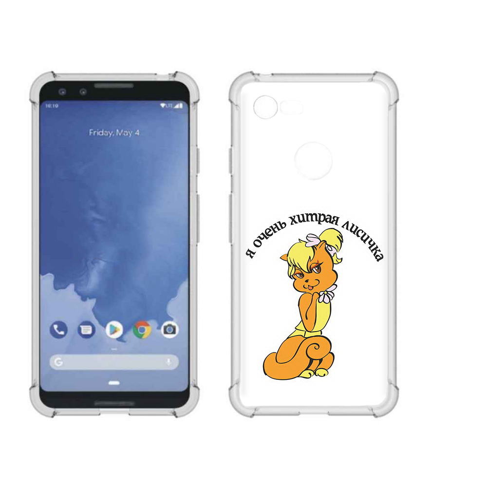 

Чехол MyPads Tocco для Google Pixel 3 хитрая лиса, Прозрачный, Tocco