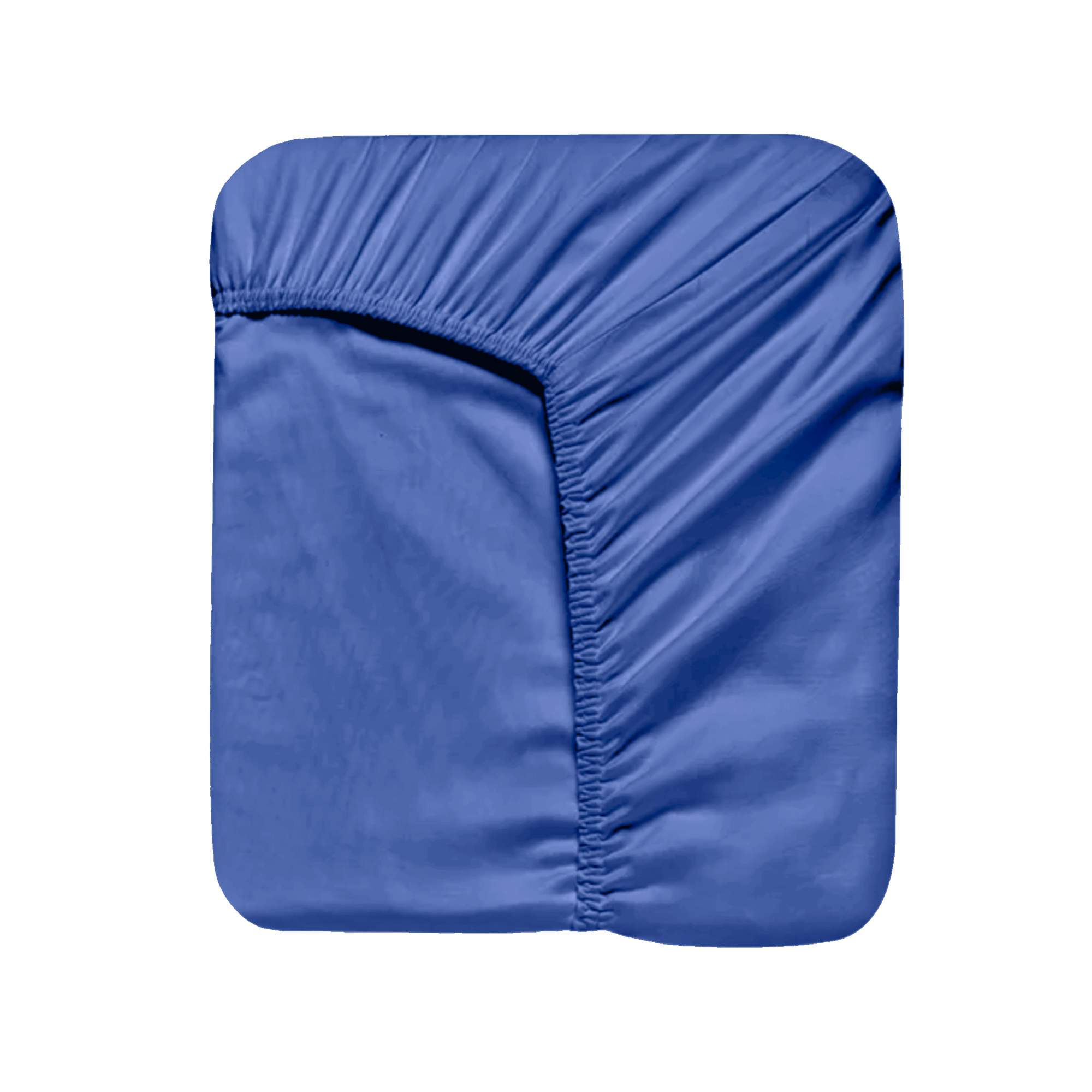 

Простыня из премиум сатина Indigo Blue 90x200x30 на резинке, Простыня
