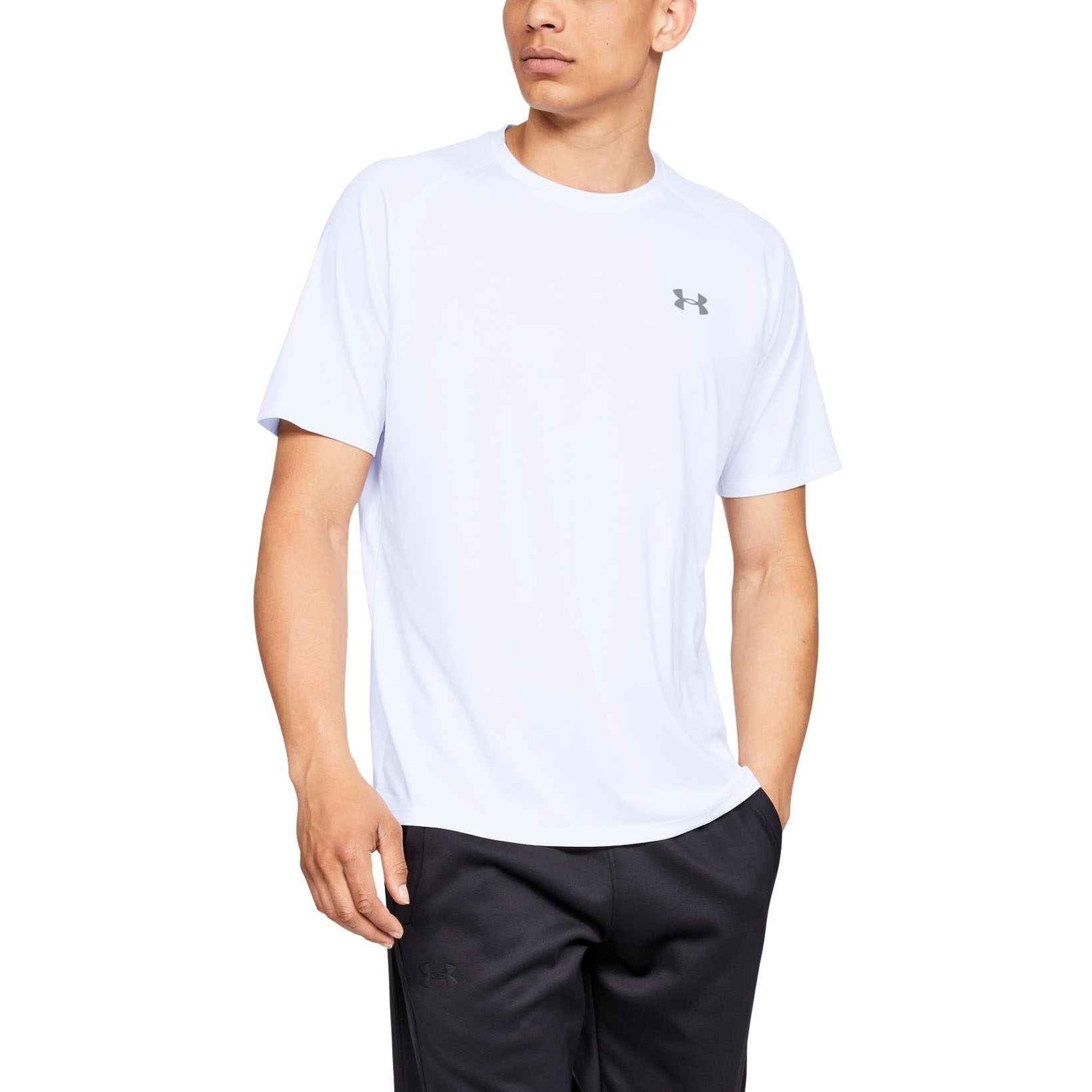 фото Футболка мужская tech 2.0 ss tee under armour белая l