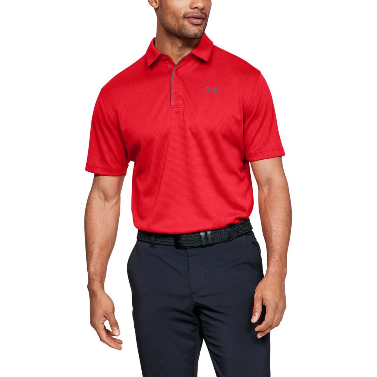 фото Футболка-поло мужская tech polo under armour красная l