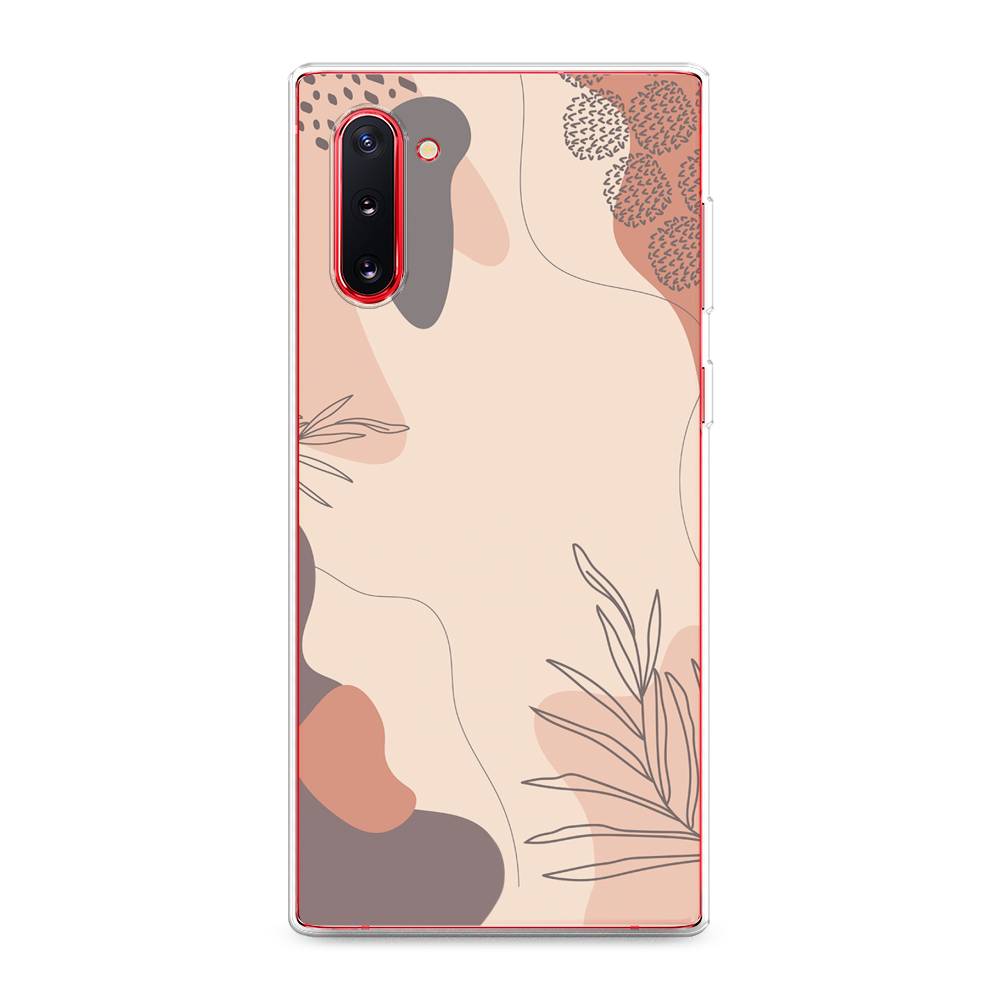 

Чехол на Samsung Galaxy Note 10 "Нюдовые тона", Коричневый;серый, 28650-4