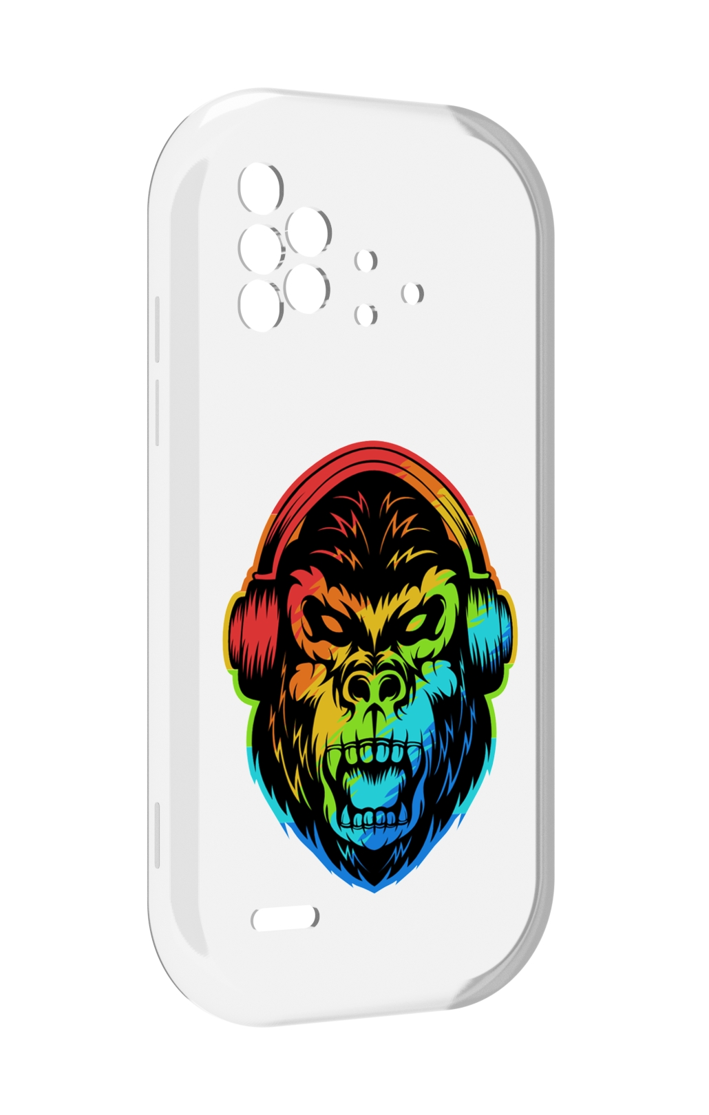 

Чехол MyPads Горилла-в-наушниках для UMIDIGI Bison X10 / X10 Pro, Прозрачный, Tocco