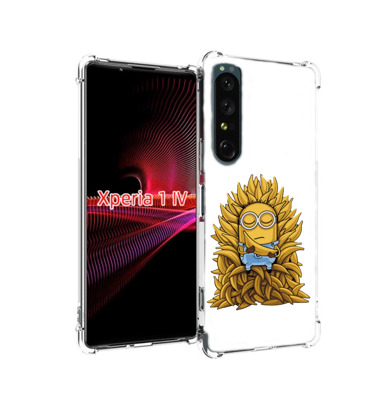 

Чехол накладка MyPads Миньон с бананами для Sony Xperia 1 IV, Прозрачный, Tocco