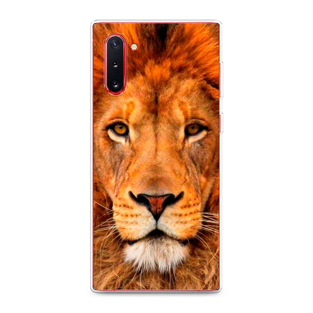 

Чехол на Samsung Galaxy Note 10 "Благородный лев", Оранжевый, 28650-1