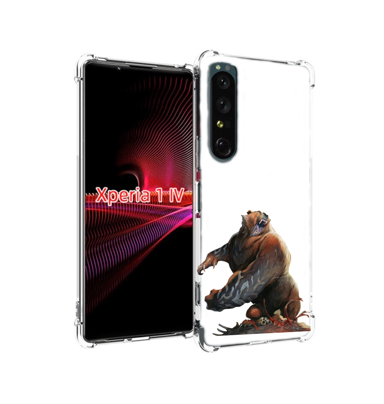 

Чехол накладка MyPads Медведь-жестокий для Sony Xperia 1 IV, Прозрачный, Tocco