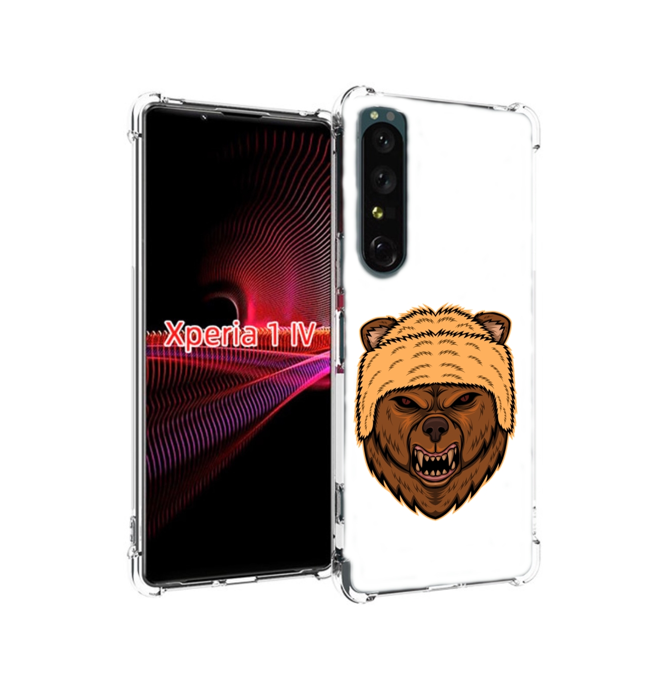 

Чехол накладка MyPads Медведь-в-шапке для Sony Xperia 1 IV, Прозрачный, Tocco