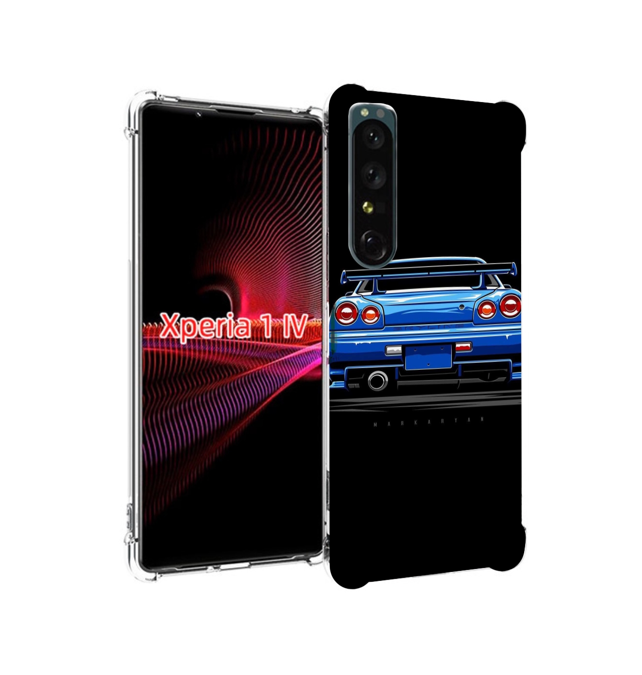 

Чехол накладка MyPads Машина-синяя мужской для Sony Xperia 1 IV, Прозрачный, Tocco