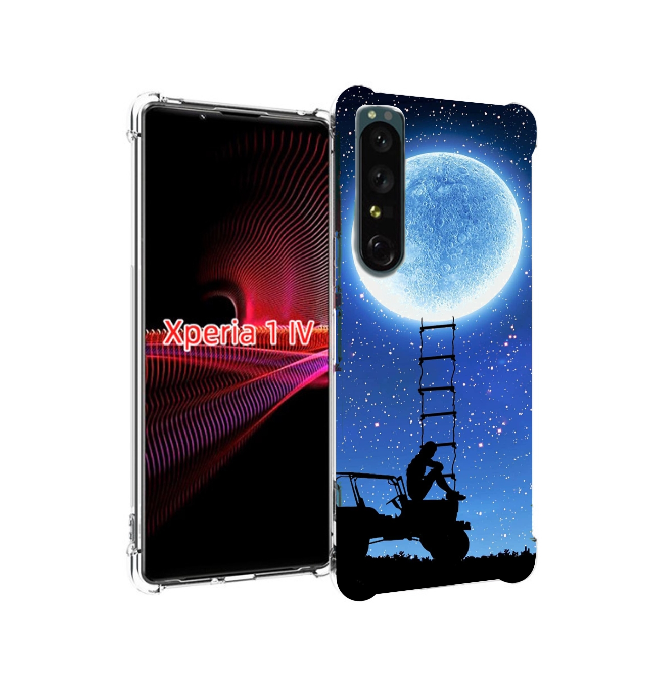 

Чехол накладка MyPads Машина-на-лун для Sony Xperia 1 IV, Прозрачный, Tocco