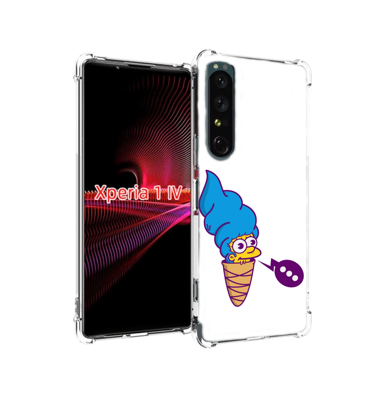 

Чехол накладка MyPads Мардж-рожок для Sony Xperia 1 IV, Прозрачный, Tocco