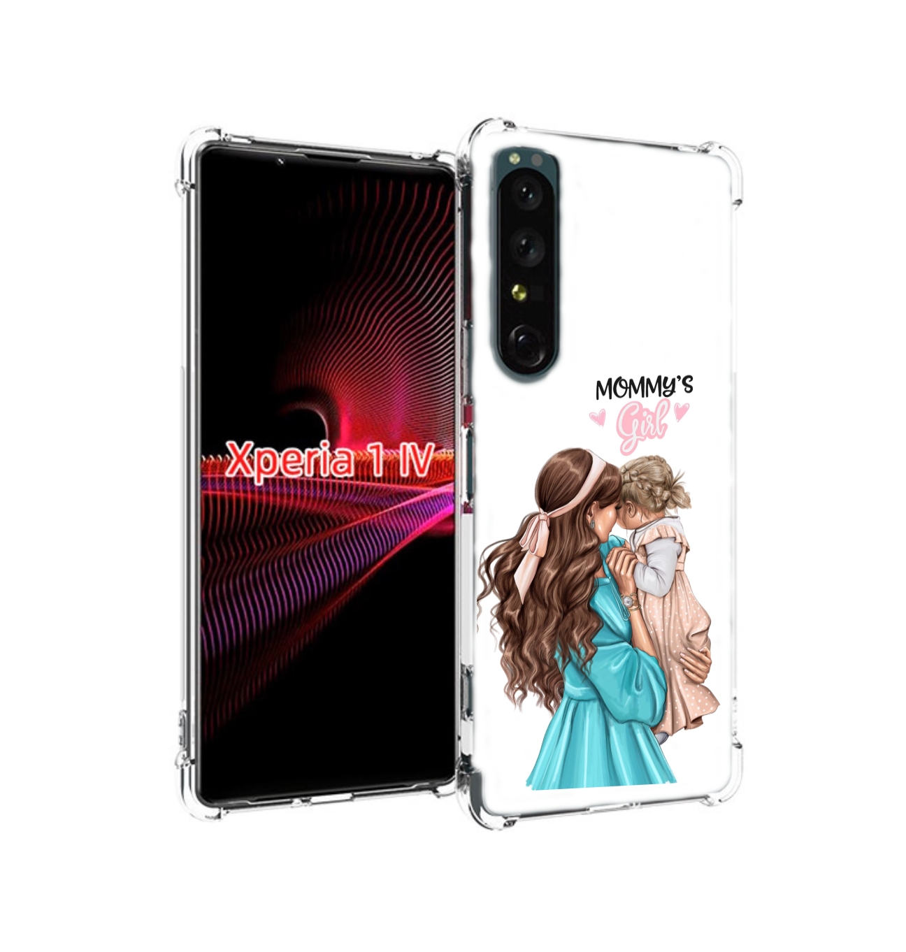 

Чехол накладка MyPads Мама-девочки женский для Sony Xperia 1 IV, Прозрачный, Tocco